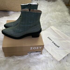 Zoey Simone Boots Plaid